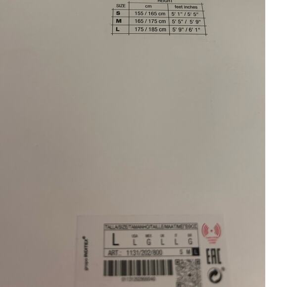 Nwt-Zara black tights- Sz L - Picture 2 of 2